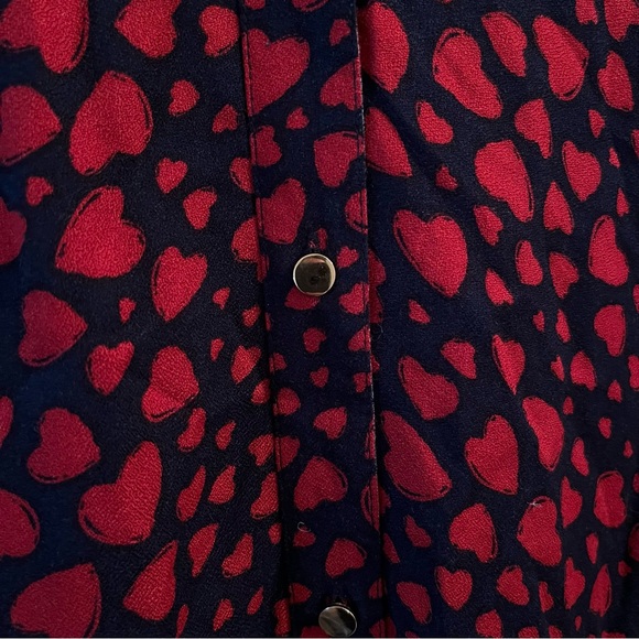 Maurices heart button down sleeveless blouse NWT - Picture 5 of 11